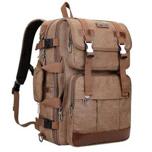 Large Canvas Laptop Backpack for Men 16 inch